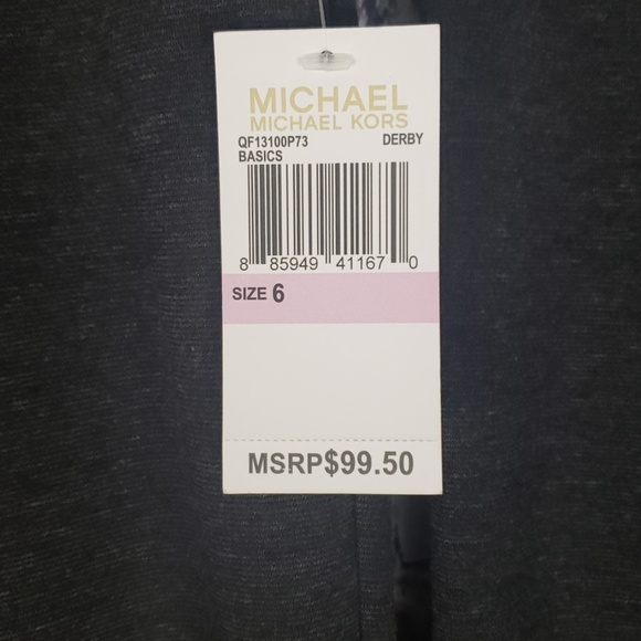 NWT Michael Kors Derby Grey Pants Size 6 or 8 - Picture 2 of 5